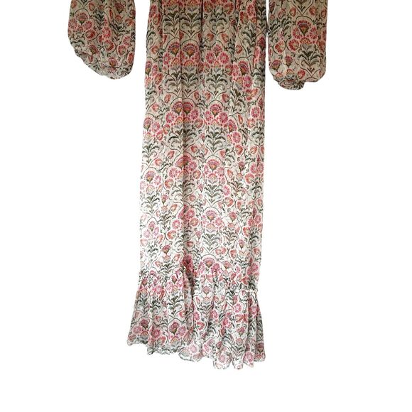 Misa Los Angeles Amata Dress In Somerset Floral Chiffon Bohemian Maxi XS NWT - Picture 7 of 16